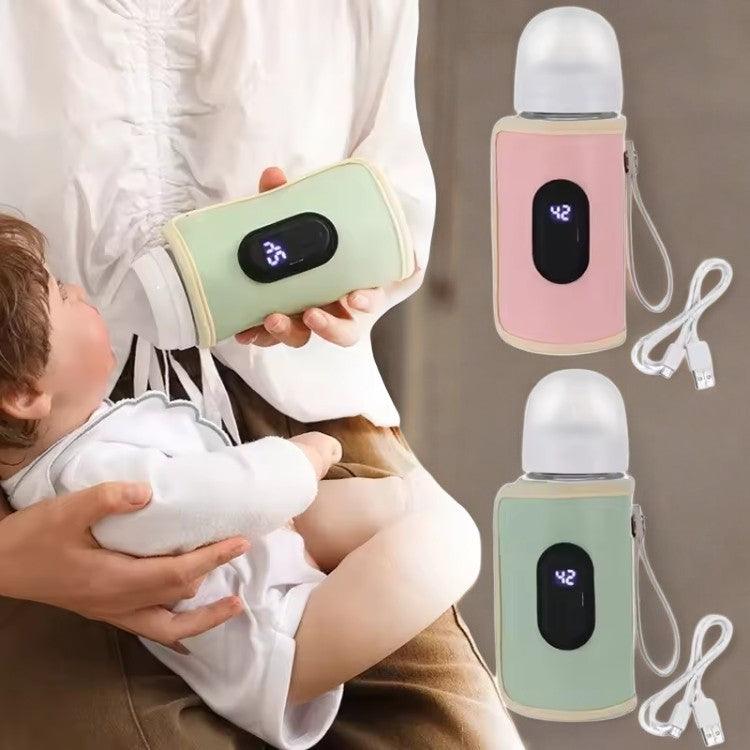 Capa Térmica USB para Mamadeira BabySnug – Aquecedor Portátil, Ajustável, com Display Digital e Temperatura Controlada para Bebês