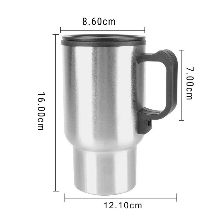 Caneca Automotiva Aquecedora MugMate – 500ml, Aço Inox, Vedação Antivazamento
