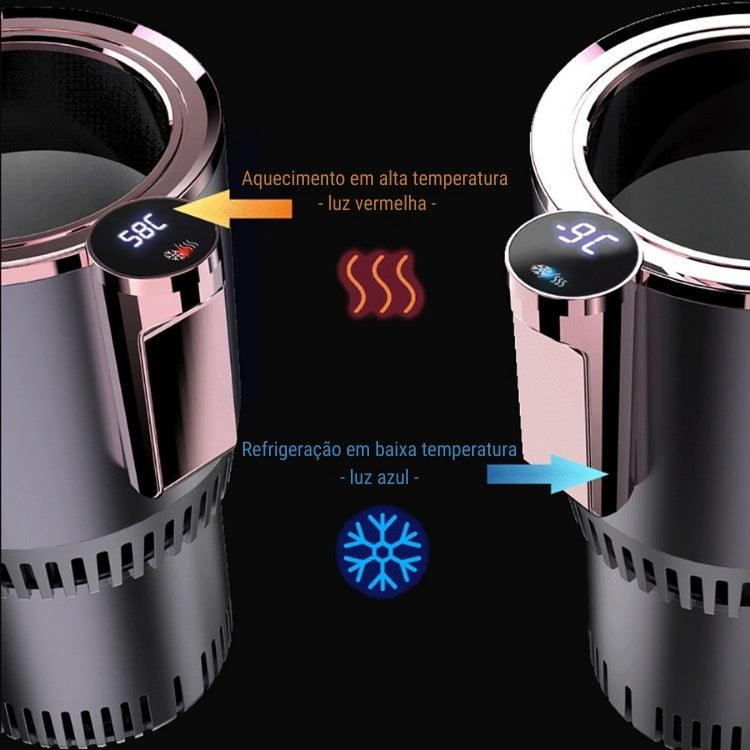 Porta-Copos Automotivo Aquece/Gela DualPro – Esquenta e Refrigera Bebidas no Carro com Controle Touch