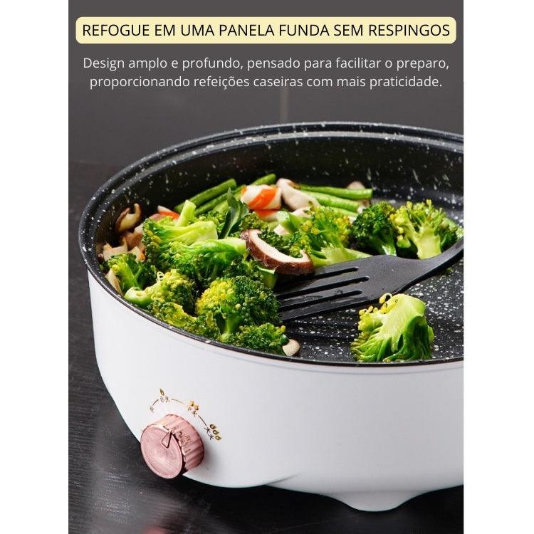 Panela Elétrica ChefMate – Antiaderente, com 2 Níveis de Potência e Proteção Contra Superaquecimento