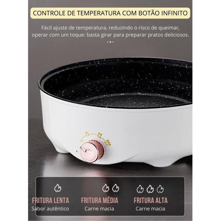 Panela Elétrica ChefMate – Antiaderente, com 2 Níveis de Potência e Proteção Contra Superaquecimento