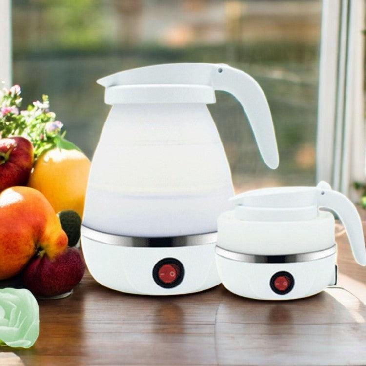 Chaleira Elétrica Dobrável FlexiKettle - 600ml, Garrafa de Silicone, Compacta para Viagens e Uso Doméstico