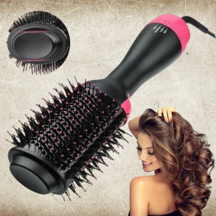 Escova Secadora Oval 3 em 1 com Íons Negativos: Alisa, Modela e Volumiza