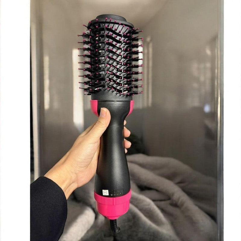 Escova Secadora Oval 3 em 1 com Íons Negativos: Alisa, Modela e Volumiza