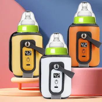 Porta Mamadeira Aquecedor USB WarmHug – Aquecimento Rápido, Design Ajustável e 5 Níveis de Temperatura Personalizados