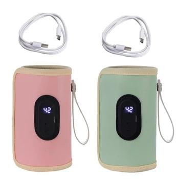 Capa Térmica USB para Mamadeira BabySnug – Aquecedor Portátil, Ajustável, com Display Digital e Temperatura Controlada para Bebês