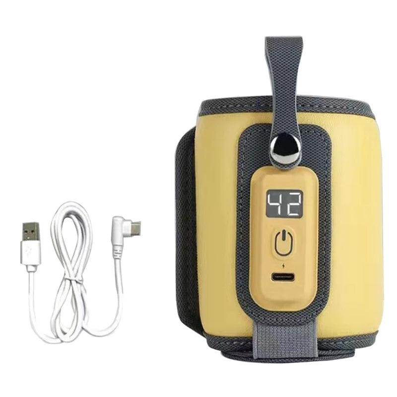 Porta Mamadeira Aquecedor USB WarmHug – Aquecimento Rápido, Design Ajustável e 5 Níveis de Temperatura Personalizados