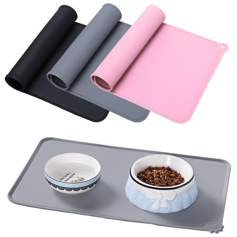 Tapete de Alimentação para Pets em Silicone – Impermeável, Antiderrapante e com Borda Elevada