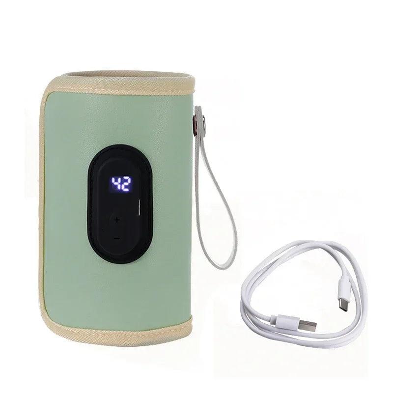 Capa Térmica USB para Mamadeira BabySnug – Aquecedor Portátil, Ajustável, com Display Digital e Temperatura Controlada para Bebês