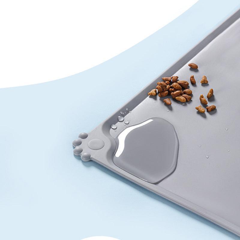 Tapete de Alimentação para Pets em Silicone – Impermeável, Antiderrapante e com Borda Elevada