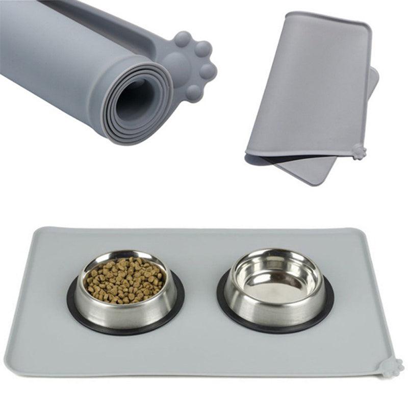 Tapete de Alimentação para Pets em Silicone – Impermeável, Antiderrapante e com Borda Elevada