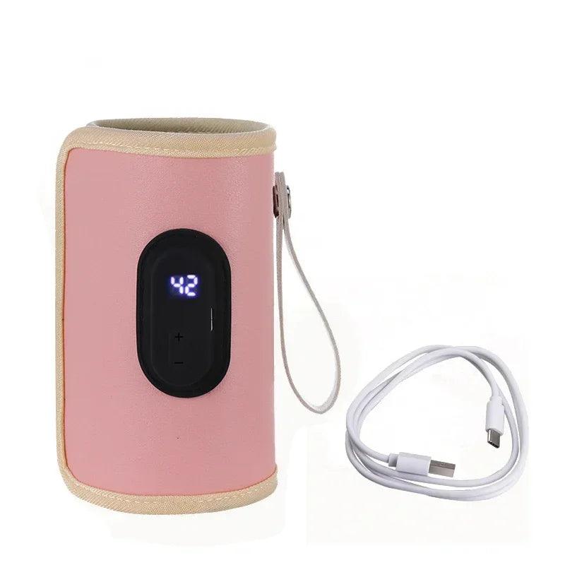Capa Térmica USB para Mamadeira BabySnug – Aquecedor Portátil, Ajustável, com Display Digital e Temperatura Controlada para Bebês