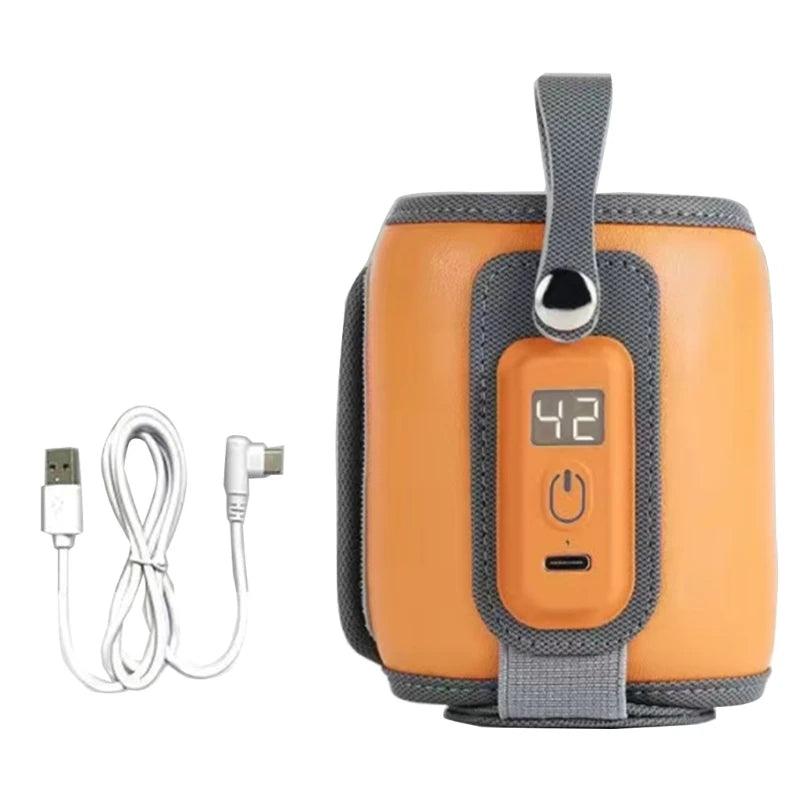 Porta Mamadeira Aquecedor USB WarmHug – Aquecimento Rápido, Design Ajustável e 5 Níveis de Temperatura Personalizados