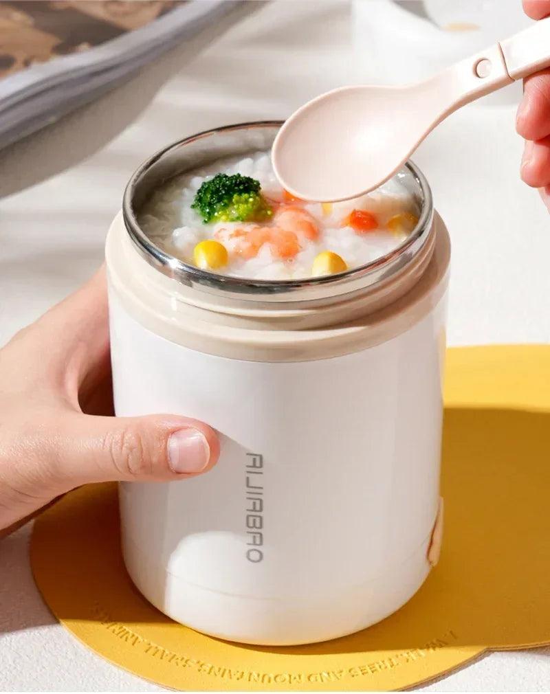 Marmita USB MealPro – 600ML com Aquecimento Elétrico via USB, Inox 304 e Tampa Antivazamento para Refeições Quentes em Qualquer Lugar