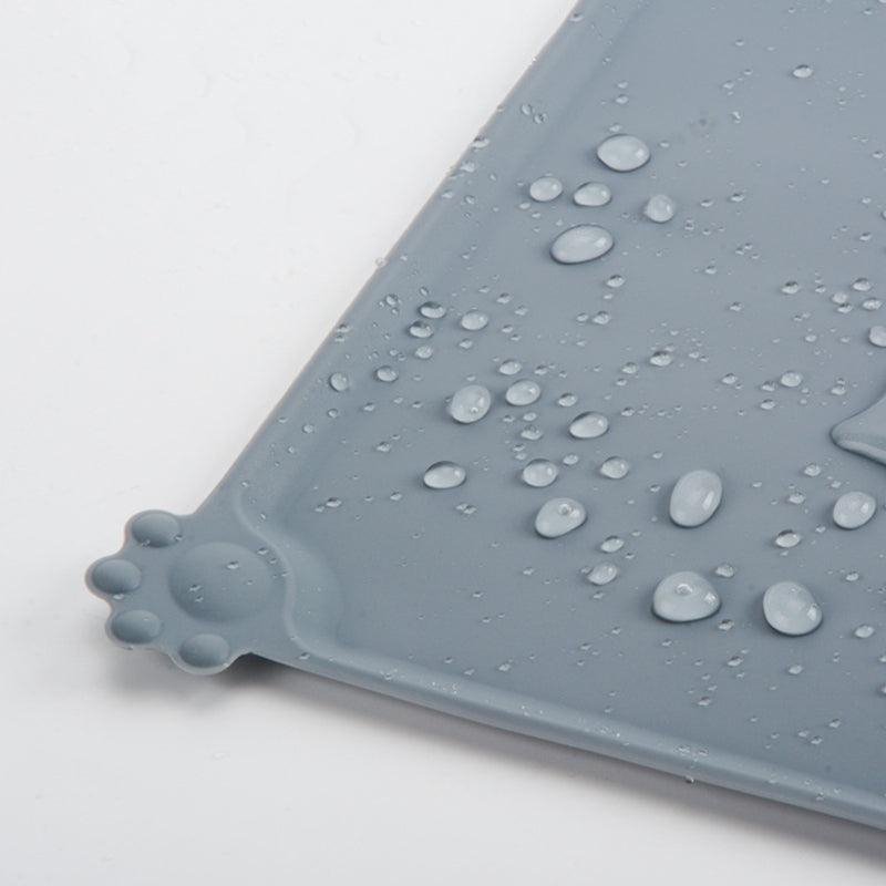 Tapete de Alimentação para Pets em Silicone – Impermeável, Antiderrapante e com Borda Elevada