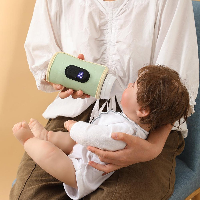 Capa Térmica USB para Mamadeira BabySnug – Aquecedor Portátil, Ajustável, com Display Digital e Temperatura Controlada para Bebês
