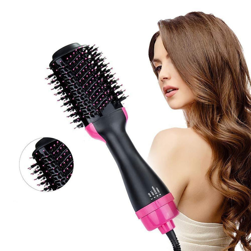 Escova Secadora Oval 3 em 1 com Íons Negativos: Alisa, Modela e Volumiza